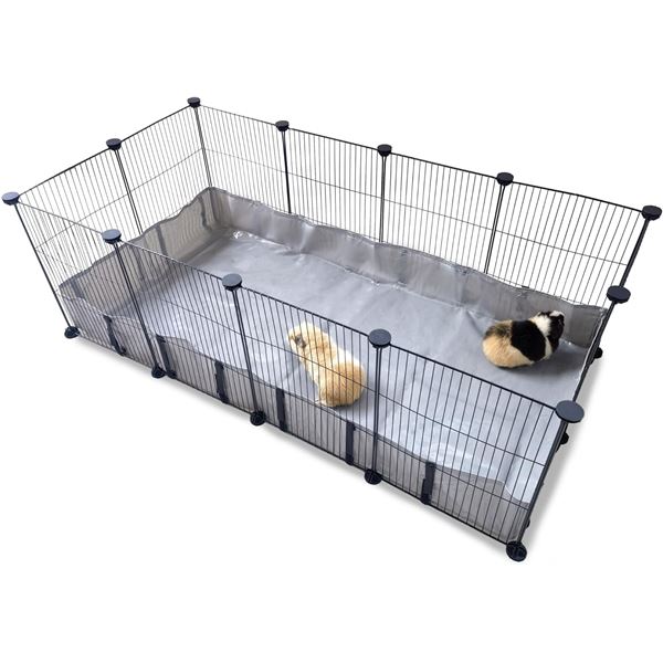 NEW WITH BOX 48 X 24 X 16" METAL PET CAGE WITH PVC