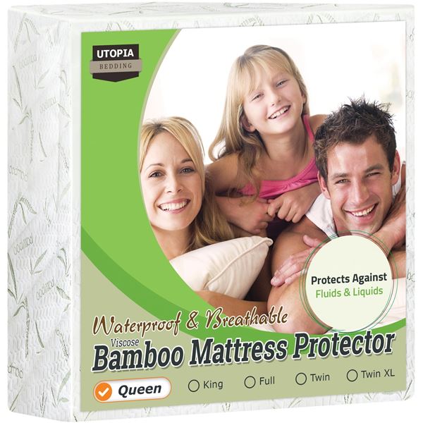NEW UTOPIA BEDDING BAMBOO MATTRESS PROTECTOR