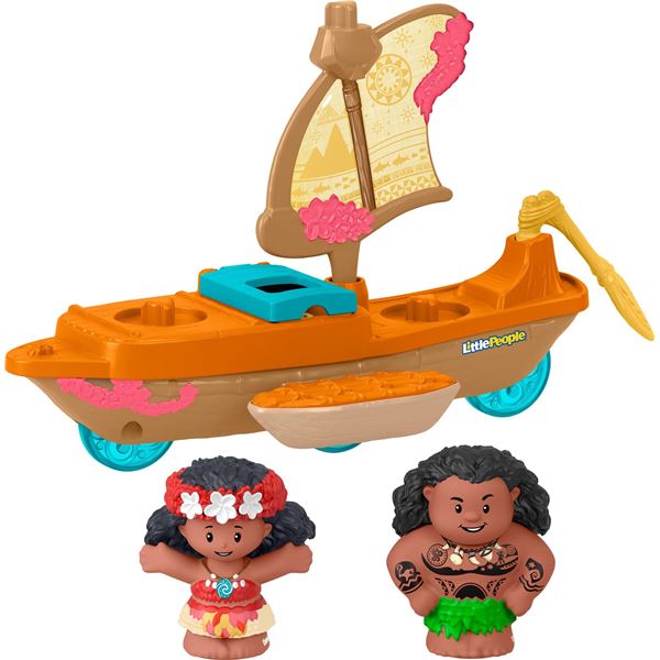 NEW FISHER-PRICE LITTLE PEOPE MOANA & MAUIS CANOE