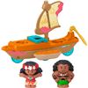 Image 1 : NEW FISHER-PRICE LITTLE PEOPE MOANA & MAUIS CANOE