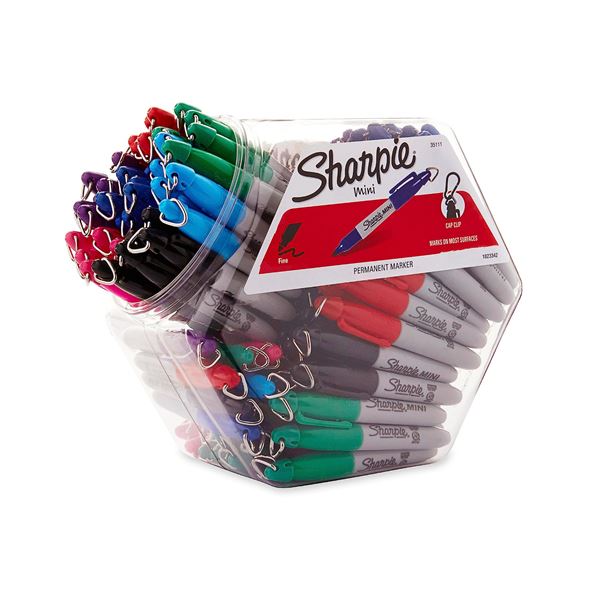 NEW CONTAINER OF SHARPIE MINIS PERMANENT MARKERS