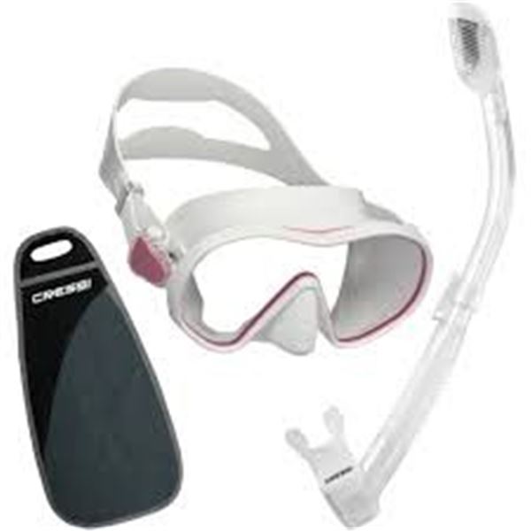 NEW CRESSI SNORKELING COMBO ADULT MASK + SNORE