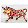Image 1 : CAST IRON BULL TERRA COTTA MOSAIC DESIGN