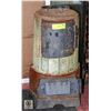 Image 1 : ANTIQUE CAST IRON STUBBY COAL STOVE - "USE