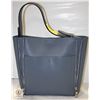 Image 1 : NEW LOUENHIDE HANDBAG,GREY/BLUE, STUD FT