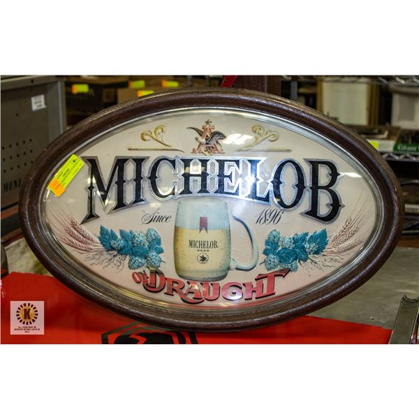 MICHELOB BEER SIGN 15 INCHES X 23 INCHES