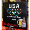 Image 1 : BUDWEISER LIGHTED SIGN WORKS 18 INCHES X 18 INCHES