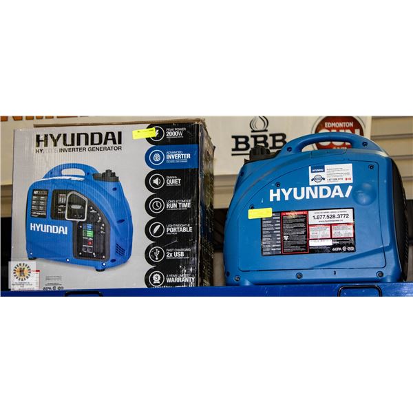 HYUNDAI HY2000SI INVERTER/ QUIET GENERATOR