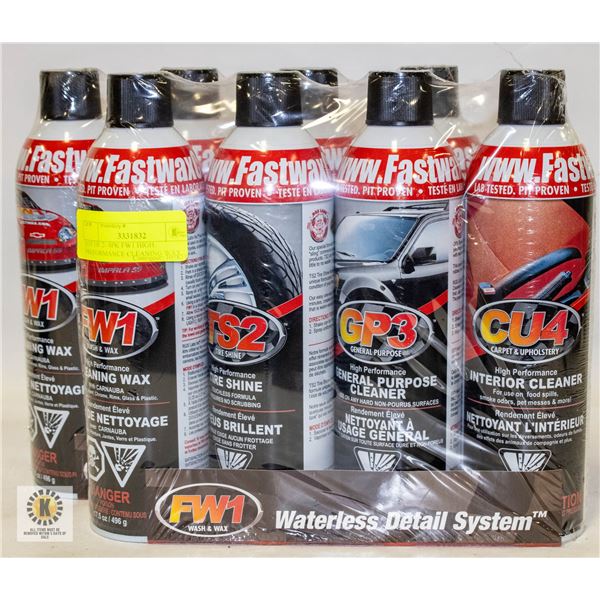 LOT OF 2- 4PK FW1 HIGH PREFORMANCE CLEANING WAX