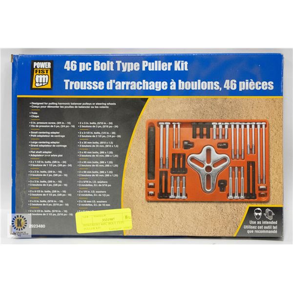 POWERFIST 46PC BOLT TYPE PULLER KIT