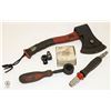 Image 1 : BOX OF MAC TOOLS HANDTOOLS; HATCHET/ AIR CONNECT/