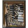 Image 1 : BOX OF ASST'D DRIVERS/ SOCKETS; STANDARD & DEEP