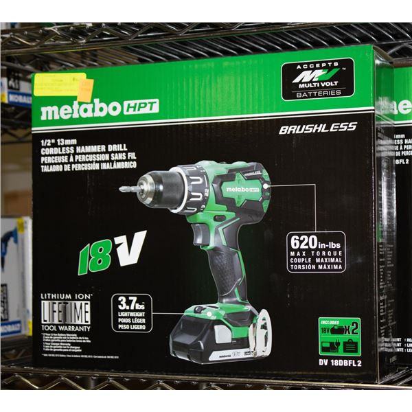 BRAND NEW METABO 18V HPT HAMMER DRILL KIT