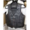 Image 1 : UNIK LEATHER APPARELS BLACK LEATHER VEST -
