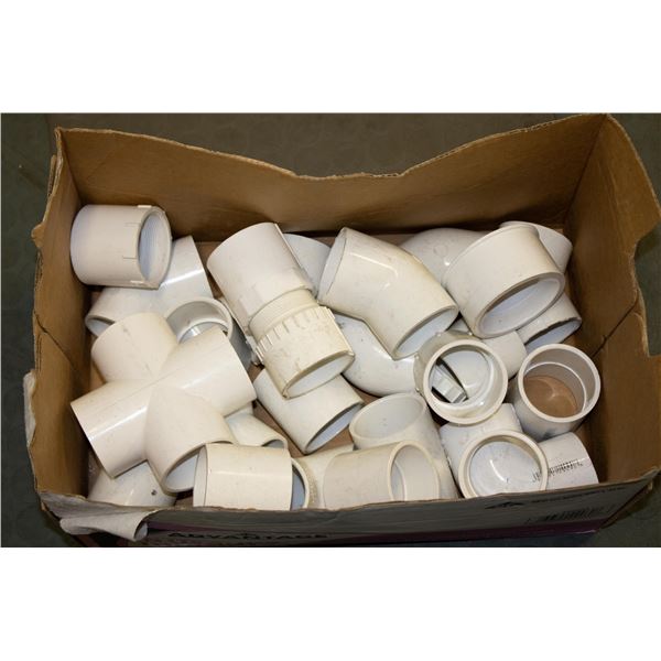 BOX OF 24 NEW 2 " PVC IRRIGATION FITTINGS