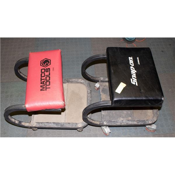 2 MECHANICS ROLLING STOOLS; SNAP-ON/ MATCO