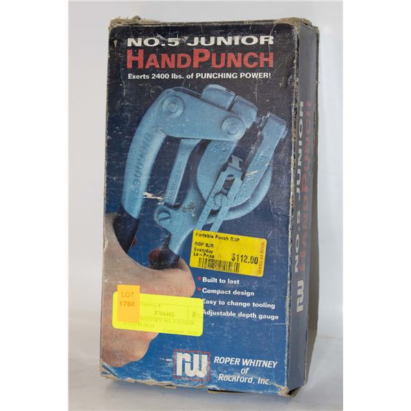 ROPER WHITNEY NO. 5 JUNIOR HAND PUNCH