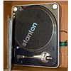 Image 1 : STANTON TURNTABLE WITH ALBUMS - AS IS (UNTESTED)