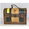 Image 1 : VINTAGE WOOD/LEATHER TRUNK