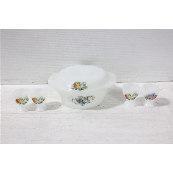 VINTAGE ARCOPAL MILK GLASS