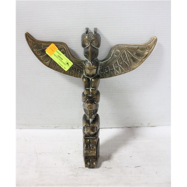 BRASS "VANCOUVER BC" TOTEM POLE