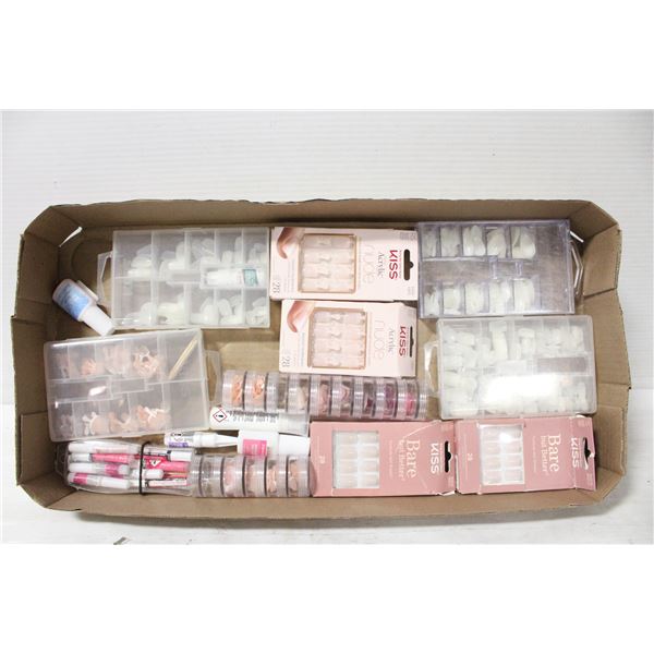 ESTATE ACRYLIC NAIL PRODUCTS (ALL NAIL PKS OPENED)