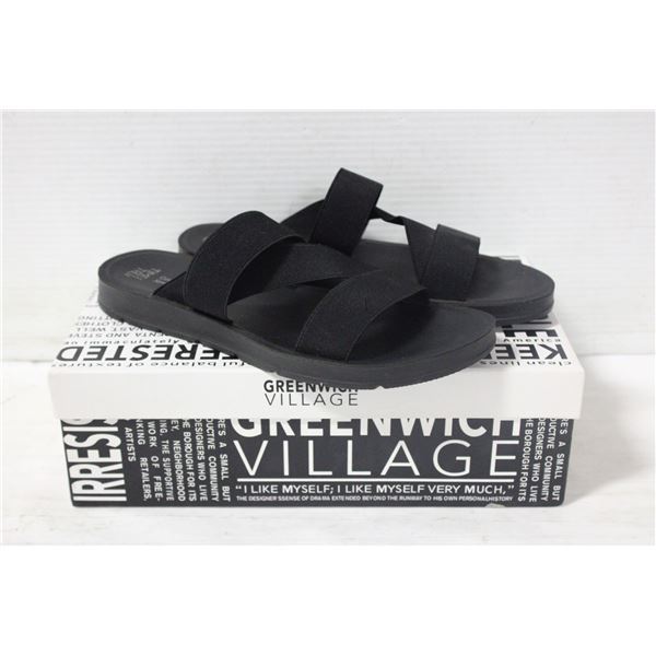 ESTATE BLACK TIME & TRU SUMMER SANDALS (USED)