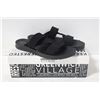 Image 1 : ESTATE BLACK TIME & TRU SUMMER SANDALS (USED)