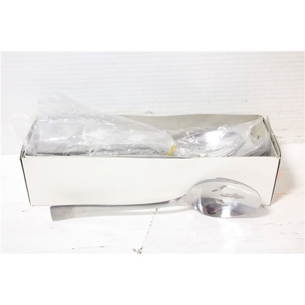 2 DOZEN NEW LARGE SWISS PIERCED DINNER / TABLE