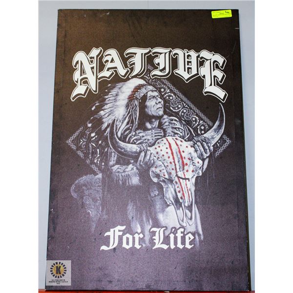 ESTATE "NATIVE FOR LIFE" CANVAS WALL ART