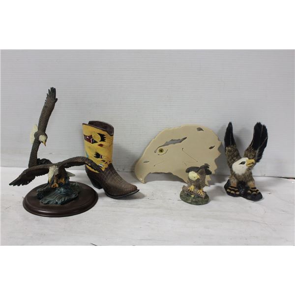 DECORATIVE EAGLES & BOOT