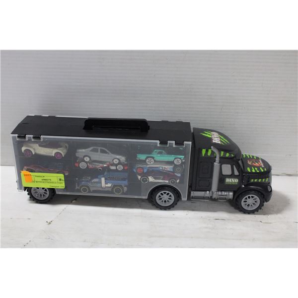TRUCK WITH HOTWHEELS CARS