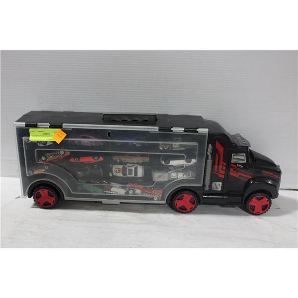 TRUCK WITH HOTWHEELS CARS