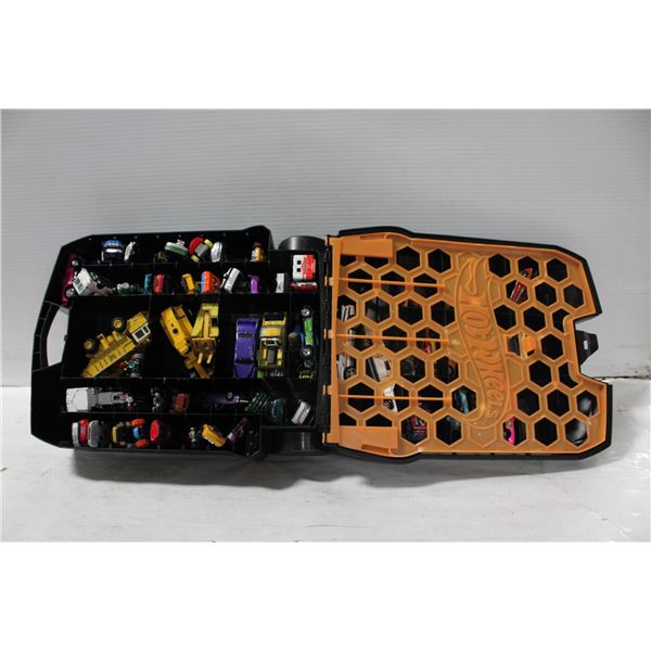 100 CAR HOTWHEELS CASE FULL OF VARIOUS CARS