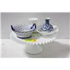 Image 1 : ESTATE MILK GLASS COLLECTION INCLUDING
