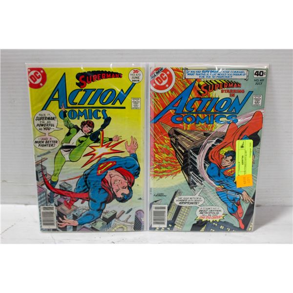 ACTION COMICS #472 & 497