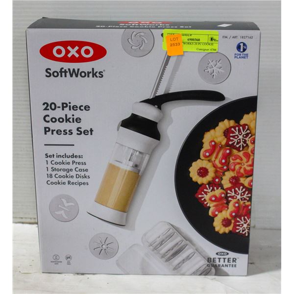 OXO SOFTWORKS 20 PC COOKIE PRESS SET