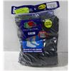Image 1 : BLACK CREW SOCKS 12-16 SIZE 6-PACK FRUIT OF