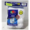 Image 1 : WHITE CREW SOCKS 12-16 SIZE 6-PACK FRUIT OF
