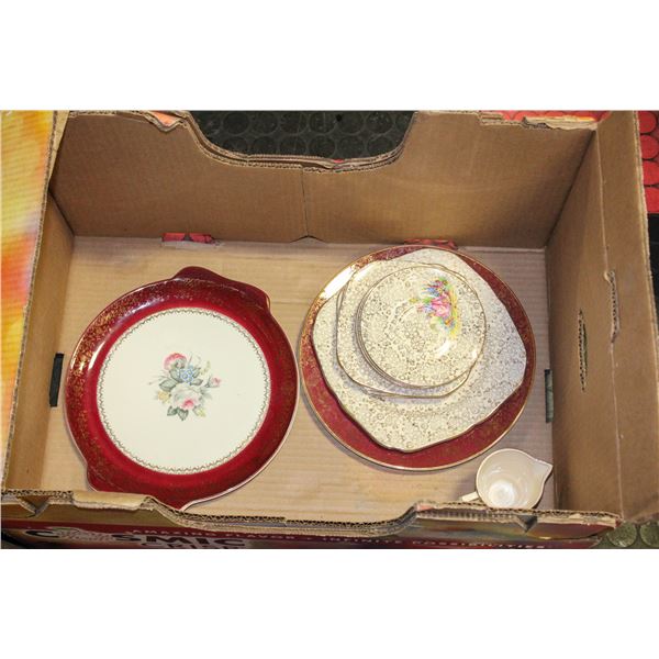 ESTATE GEORGIAN CHINA TUDOR ROSE 22 KARAT