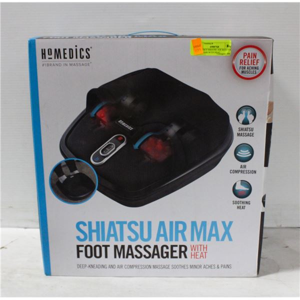 HOMEDICS SHIATSU AIR MAX FOOT MASSAGER WITH HEAT