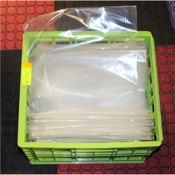 BOX OF APPROX 500 VINYL RECORD COVERS