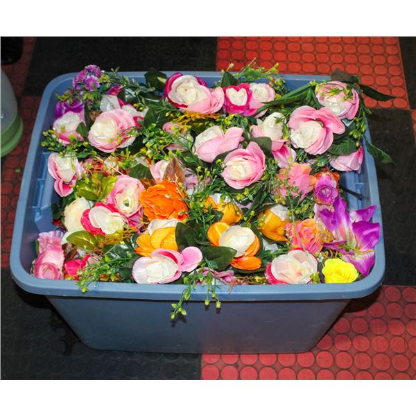 LARGE BIN ARTIFICIAL FLOWERS