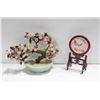 Image 1 : STONE BONZAI TREE & ORIENTAL BIRD DISPLAY