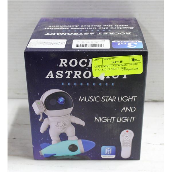 NEW ROCKET ASTRONAUT MUSIC STAR LIGHT NIGHT LIGHT