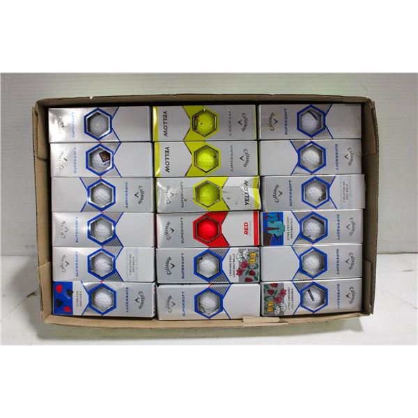 FLAT CALLAWAY SUPERSOFT RECLAIMED GOLF BALLS