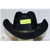 Image 2 : MENS WESTERN EXPRESS L/XL BLACK FELT COWBOY