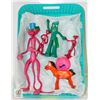 Image 1 : GUMBY & POKEY & 3 PINK PANTHER BENDABLE FIGURES