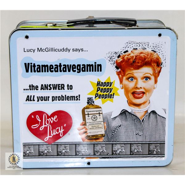 METAL LUCILLE BALL LUNCHBOX-ESTATE