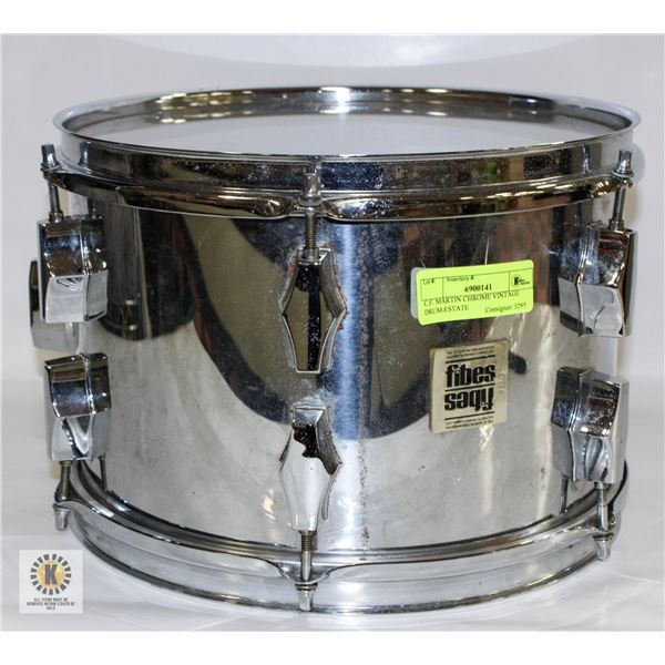 C.F. MARTIN CHROME VINTAGE DRUM-ESTATE